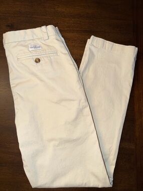 Vineyard Vines Boys Khakis Flat Front Pants Adjustable Waist Stretch Size 16 EUC